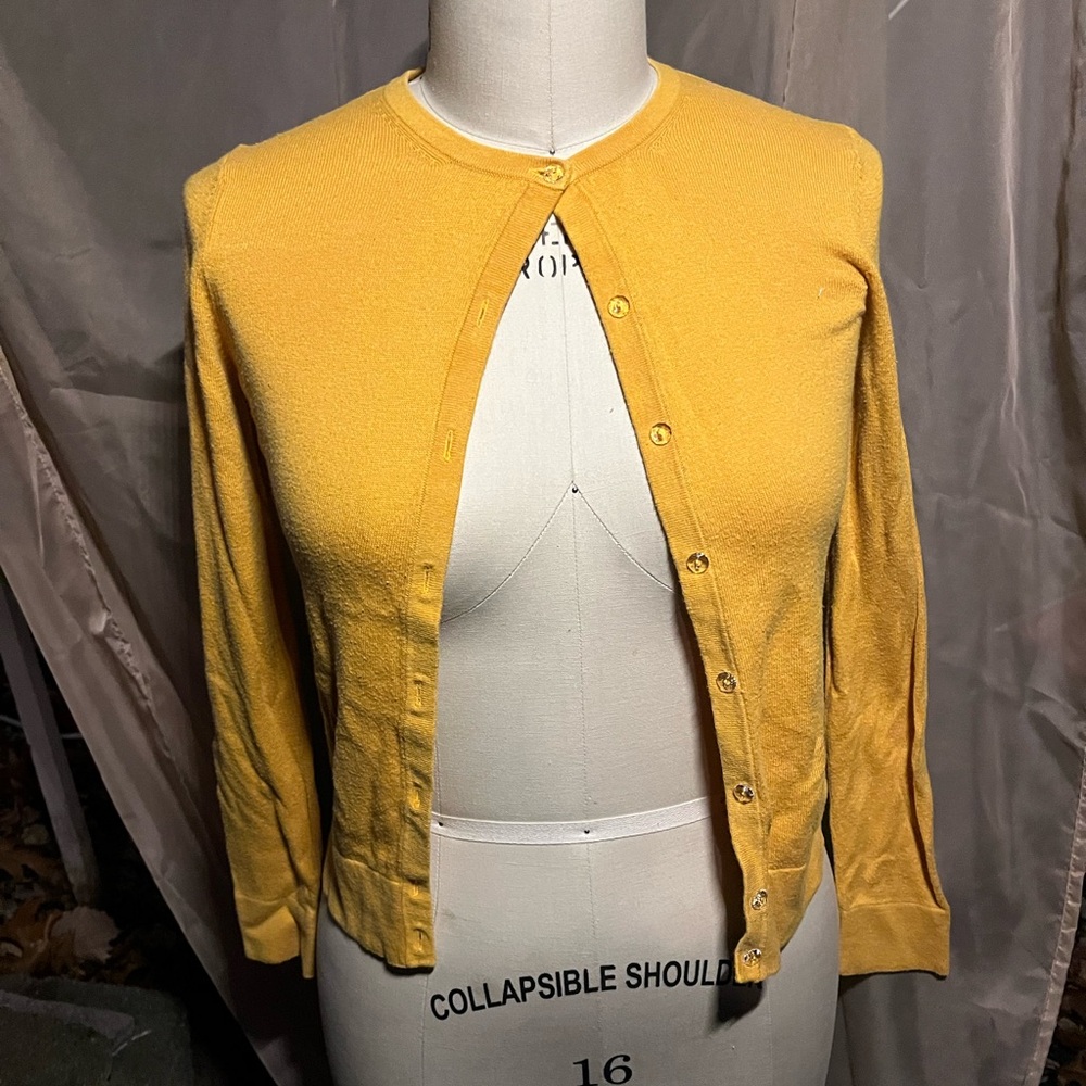 Ann Taylor Factory Mustard Knit Top